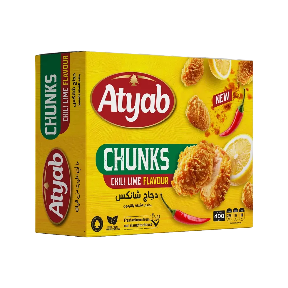 دجاج شانكس أطياب بطعم الشطة والليمون-400جرام(كرتونة=كيس)